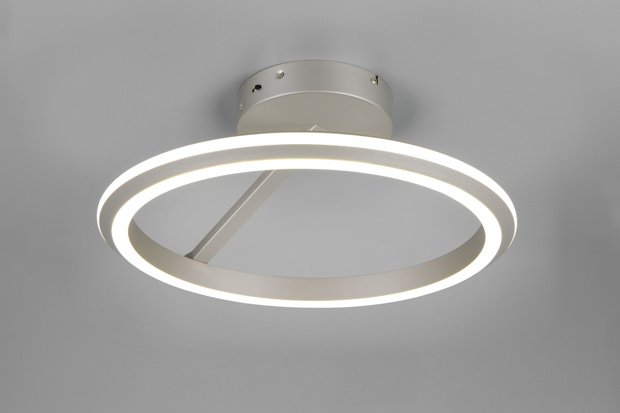 Plafoniera Amador, TRIO, 45x23 cm, 34W, 1x SMD, metal, nichel mat - imagine 7